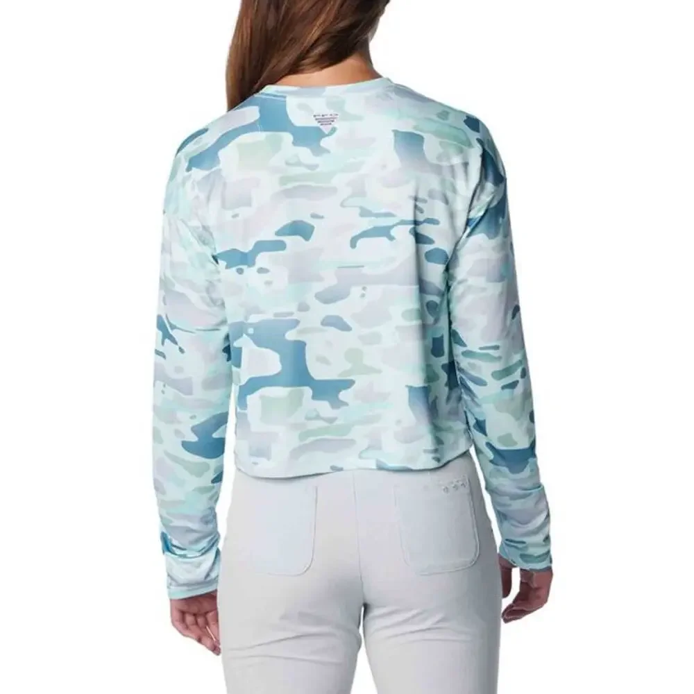 Columbia Women's Super PFG Tidal Light Shirt XS Blue Icy Morn Watershed NWT_5